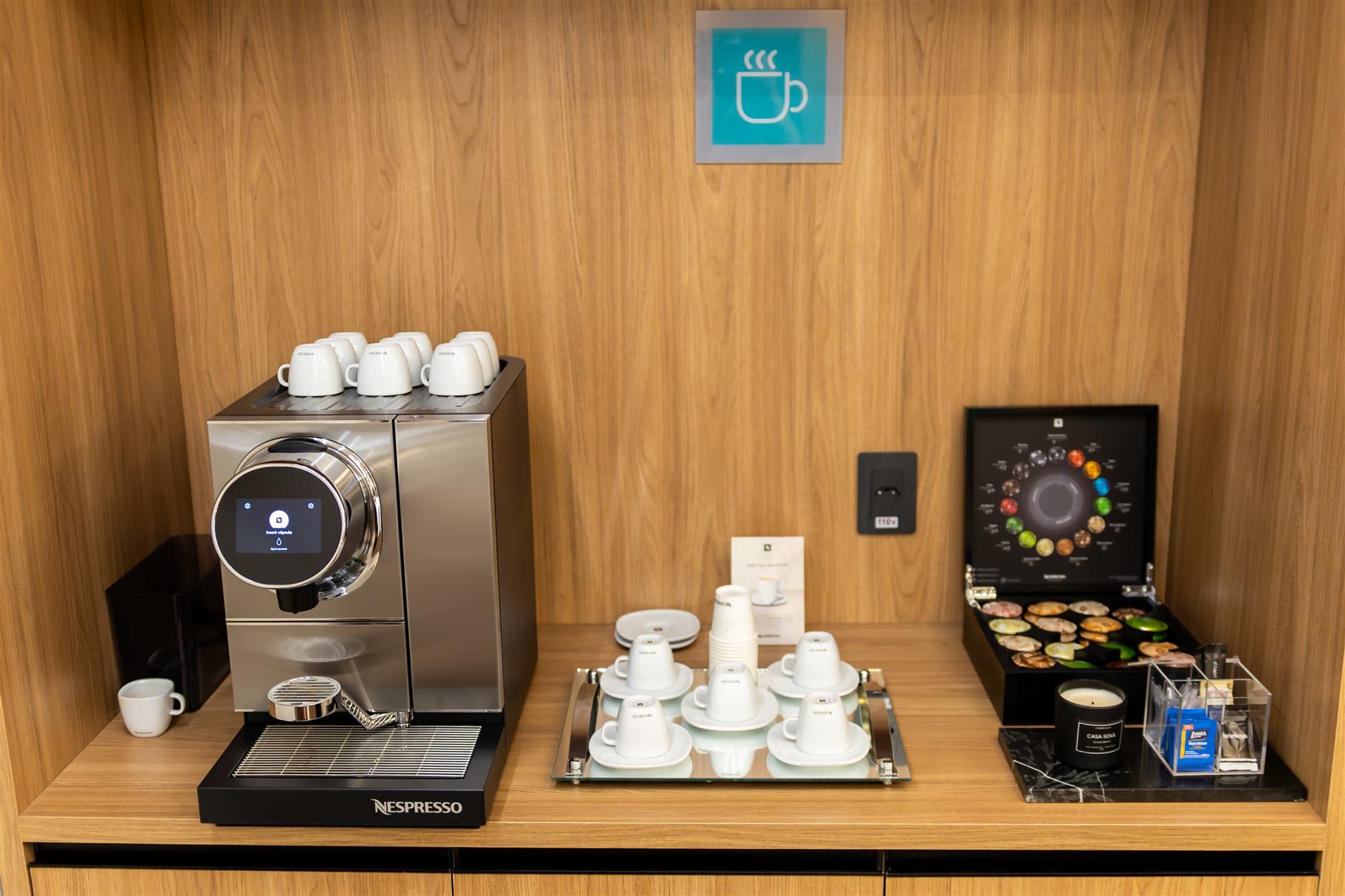 Café de cortesia para pacientes